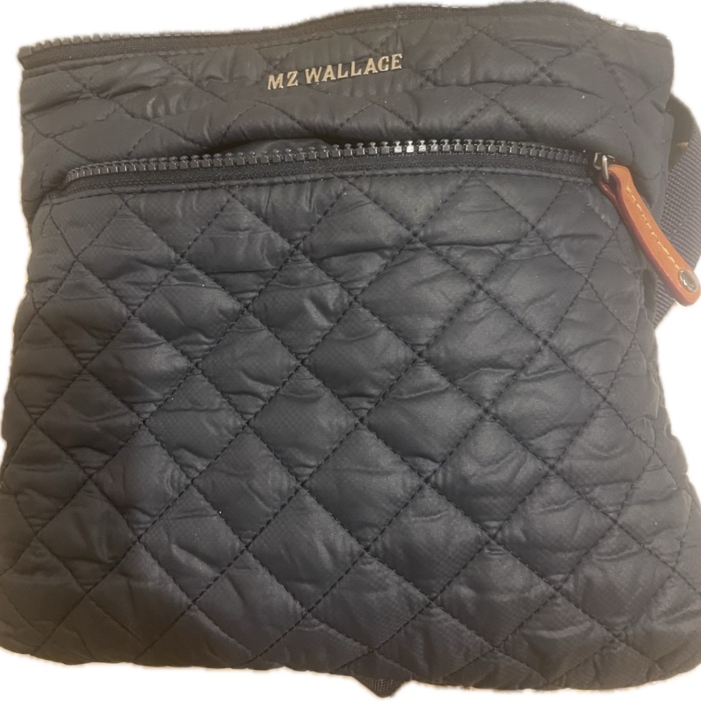 MZ Wallace Dawn Flat Metro Crossbody in navy